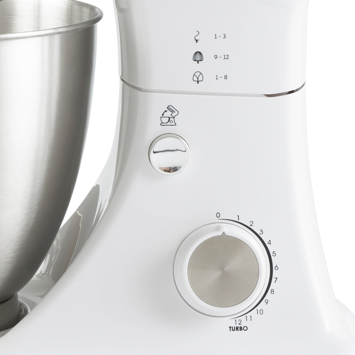 Geek Chef Stainless Steel 4.8 Qt Bowl 12 Speed Baking Food Stand Mixer (Damaged)