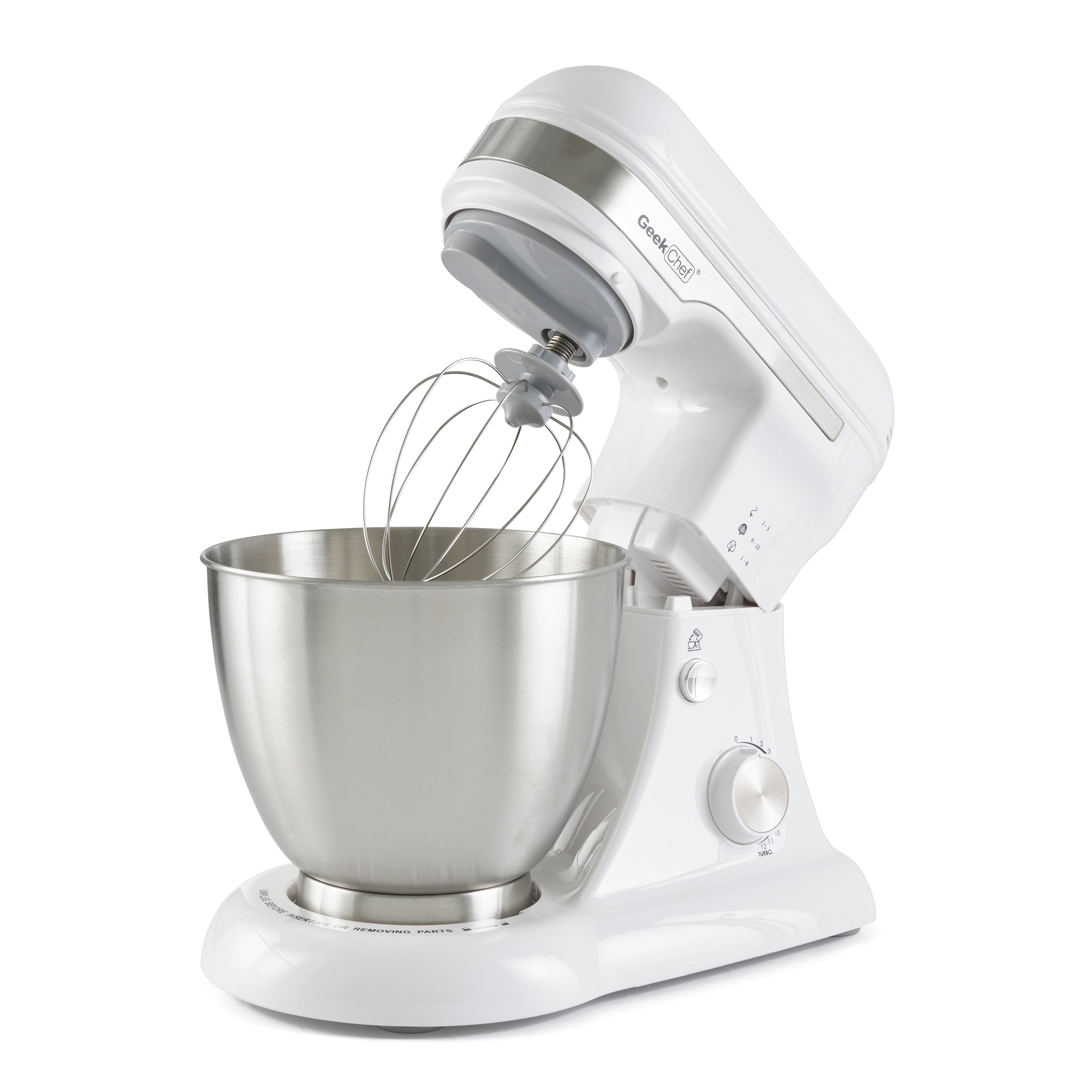 Geek Chef Stainless Steel 4.8 Qt Bowl Baking Food Stand Mixer (For Parts)