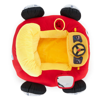 Little Tikes Cozy Coupe Plush Car Baby Toddler Lounger Floor Seat Toy, Red Car - VMInnovations