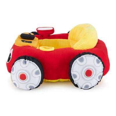Little Tikes Cozy Coupe Plush Baby Toddler Lounger Floor Seat, Red Car (3 Pack) - VMInnovations