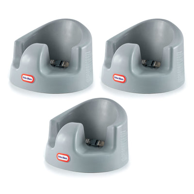 Little Tikes My First Seat Infant Foam Floor Support Baby Chair, Grey (3 Pack)