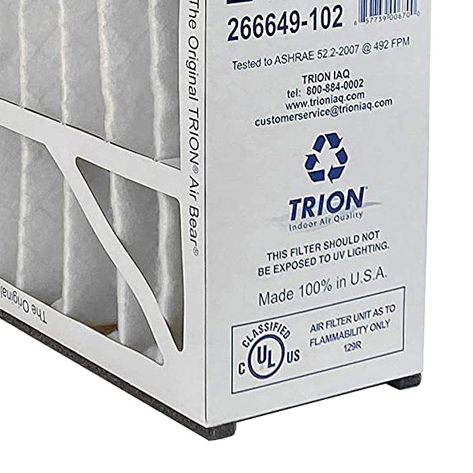 Trion Air Bear 20 x 25 x 5 Inch MERV 13 Air Purifier Filter (3 Pack) (Open Box) - VMInnovations