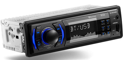Boss 616UAB Single Din Car Stereo Receiver Bundle with KIT2 Amplifier Wiring Kit - VMInnovations