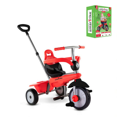 smarTrike Breeze 3 in 1 Baby Toddler Trike Tricycle for 15 to 36 Months, Red (Refurbished)