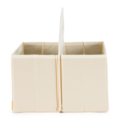 3 Sprouts Polyester Diaper Caddy and Foldable Storage Cube Box Toy Bin, Hedgehog