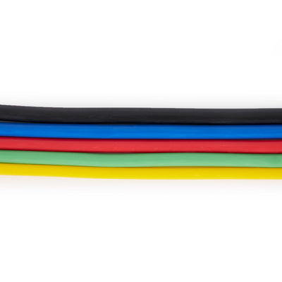 HolaHatha Resistance Band 110lb Maximum Workout Set with 5 Bands and 2 Handles - VMInnovations