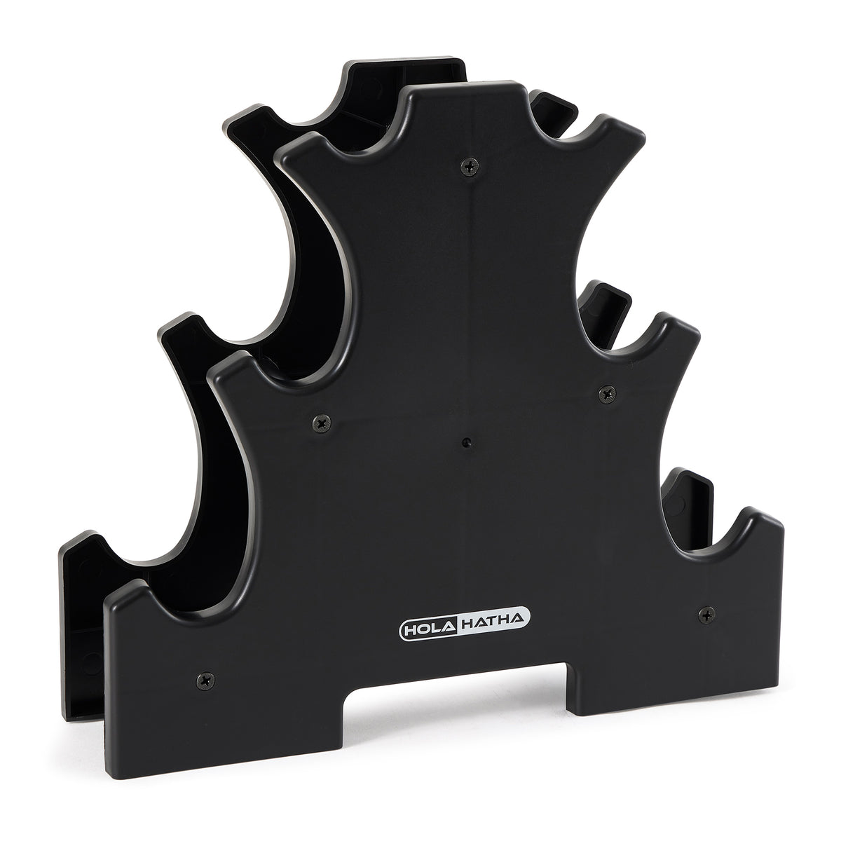 HolaHatha Dumbbell Weight Set w/ 3, 5 and 8 Pound Hand Weights, Rack (For Parts) - VMInnovations