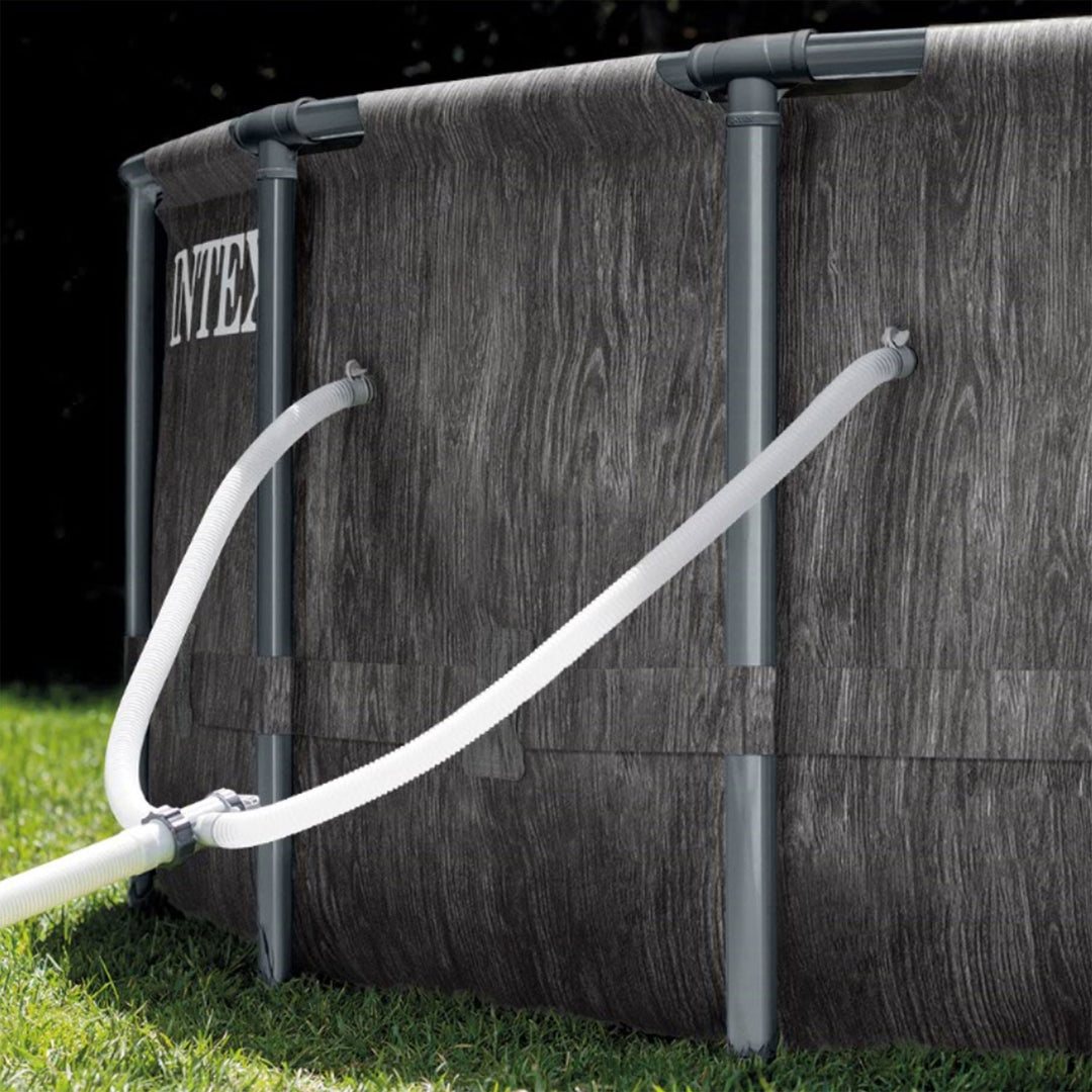 Intex 12 Ft x 30 In Greywood Prism Steel Frame Pool with Filter (Open Box)