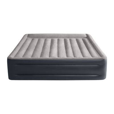 Intex Dura Beam Deluxe Blow Up Mattress Air Bed with Built In Pump, King (Used)