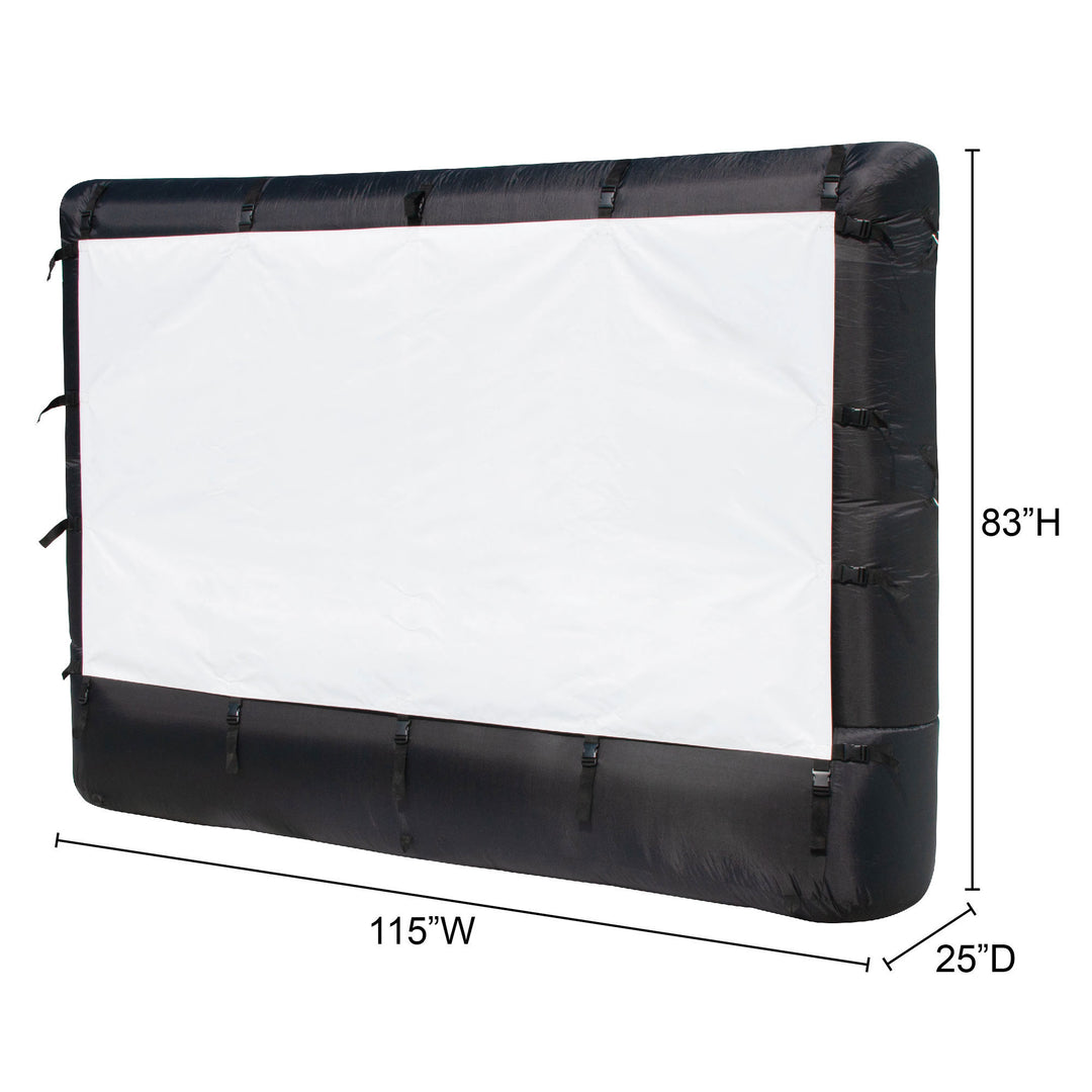 Airflowz 9.5' Inflatable Widescreen Movie Projection Screen w/Blower & Carry Bag