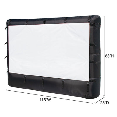 EasyGo 9.5Ft Inflatable Movie Projection Screen Blower and Storage Bag(Open Box)
