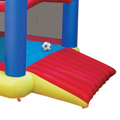 Banzai Slide 'n Score Bouncer Inflatable Bounce House with Games (Open Box)