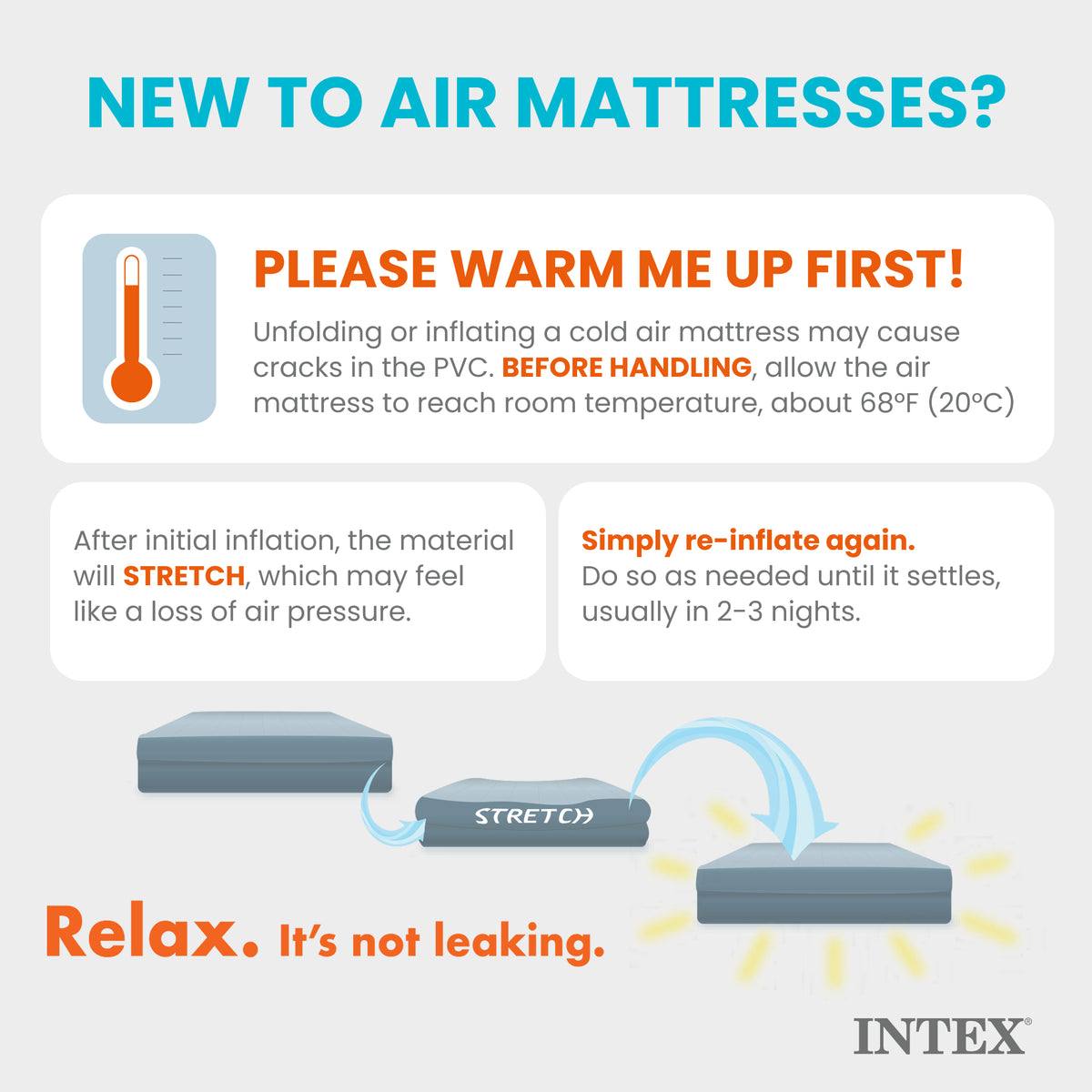Intex 18" Inflatable Elevated Premium Comfort Airbed with Built-In Pump, King - VMInnovations