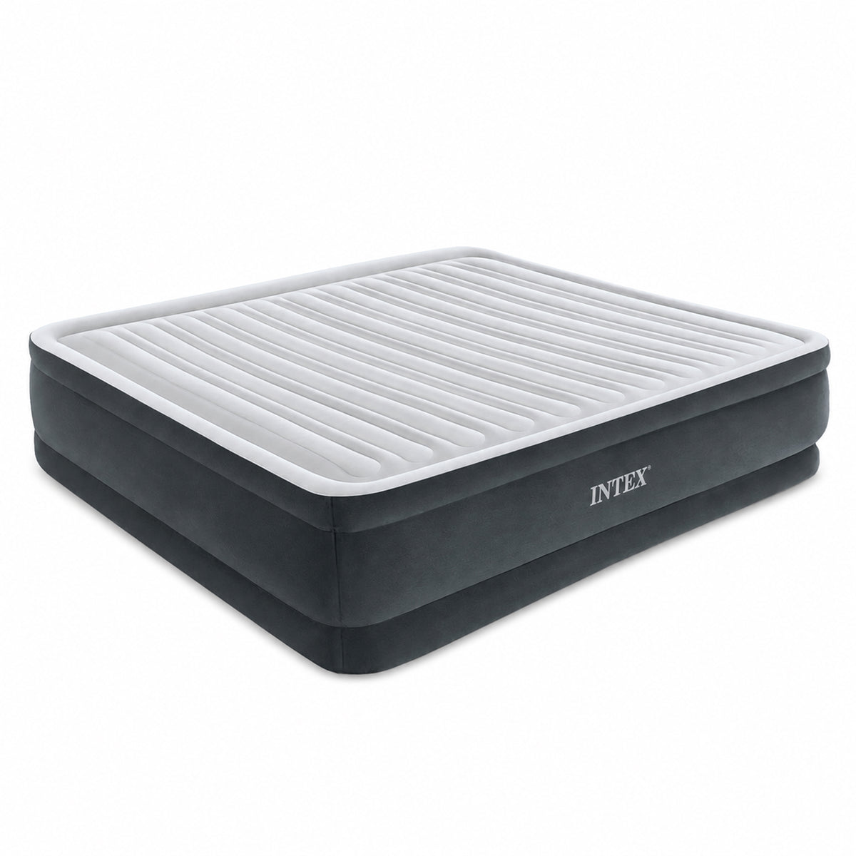 Intex 18" Inflatable Elevated Premium Comfort Airbed with Built-In Pump, King - VMInnovations