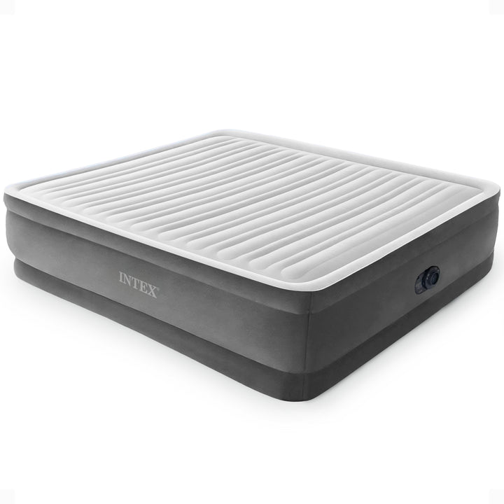 Intex 18" Inflatable Elevated Comfort Airbed w/ Built-In Pump, King (Open Box)