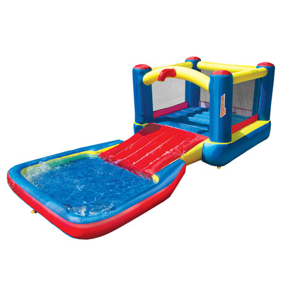 Banzai Bounce N Splash Water Park Aquatic Activity Play Center with Slide (Used) - VMInnovations