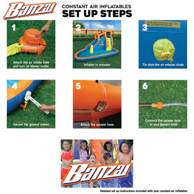 Banzai Inflatable Pinata Bash Party Slide Aquatic Activity Water Park (Used) - VMInnovations