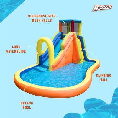 Banzai Inflatable Pinata Bash Party Slide Aquatic Activity Water Park (Used) - VMInnovations