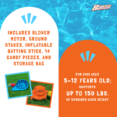 Banzai Inflatable Pinata Bash Party Slide Aquatic Activity Water Park (Used) - VMInnovations