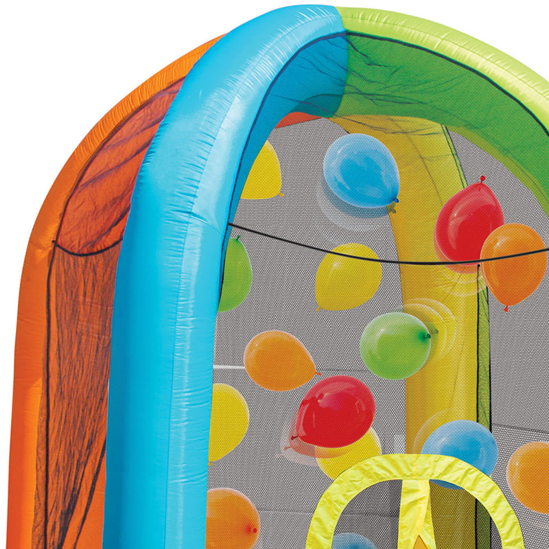 Banzai Inflatable Balloon Bounce House Activity Play Center with 20 Balloons