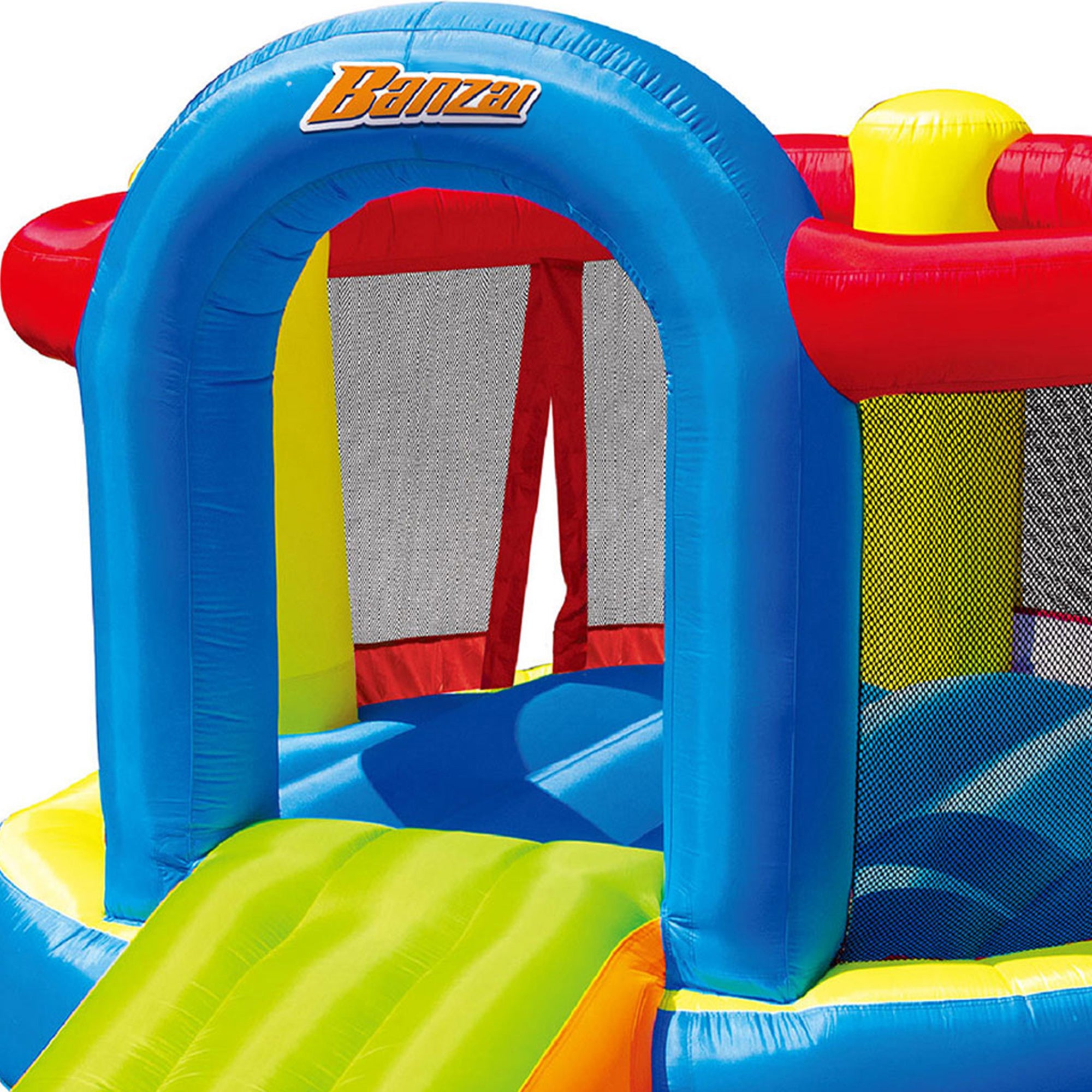 Banzai Inflatable Jump and Slide Bouncer Bounce House w/ Oversized Slide (Used) - VMInnovations