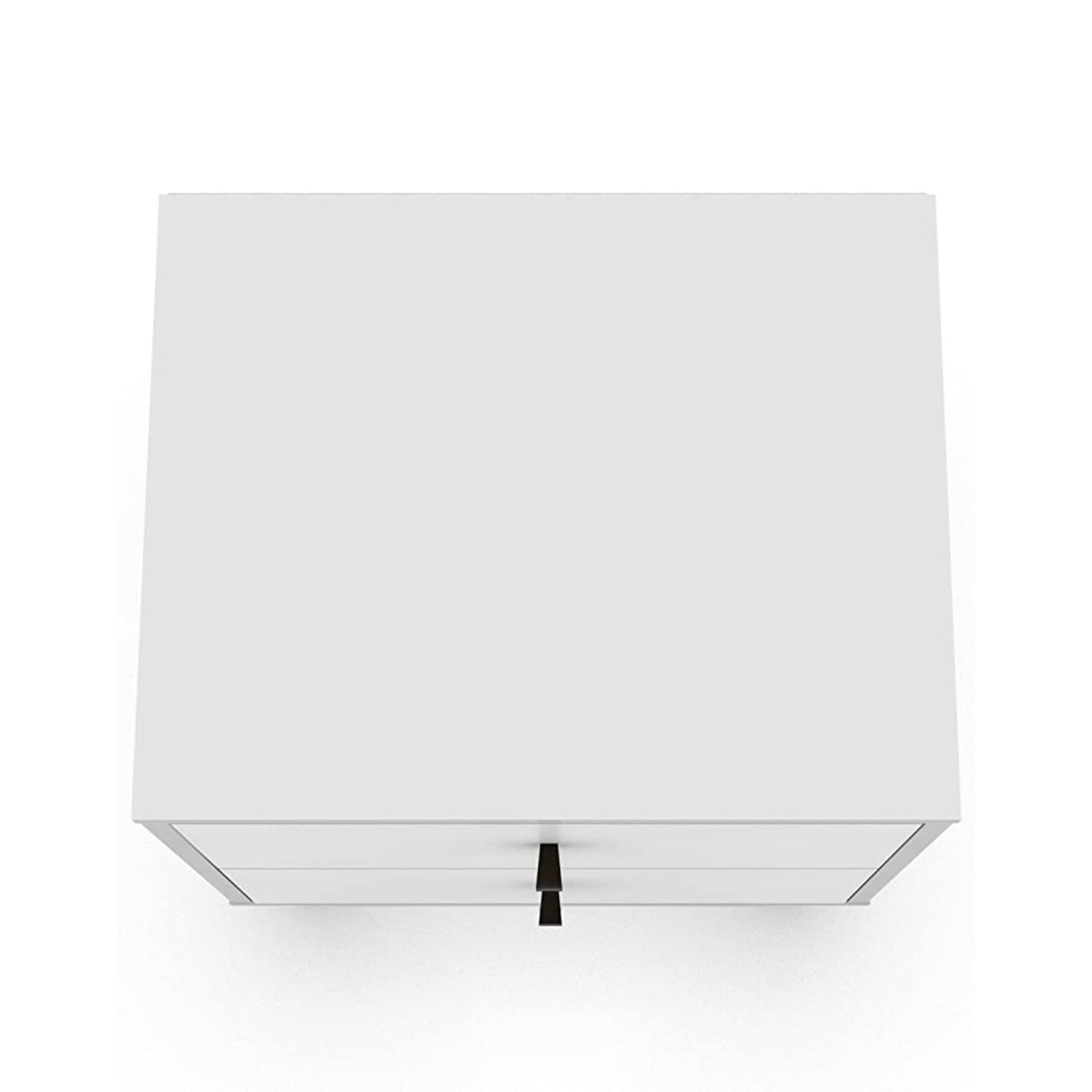 Manhattan Comfort Liberty Modern 2 Drawer End Table Nightstand, White (Open Box) - VMInnovations