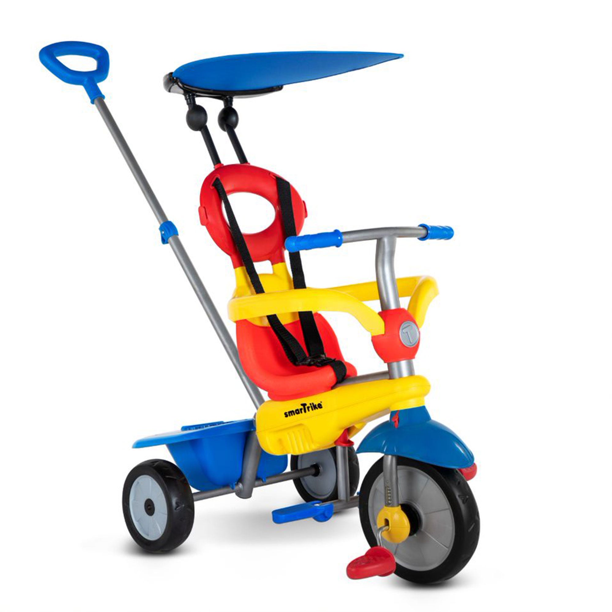 smarTrike Zoom 4 in 1 Baby Toddler Trike Tricycle Toy for 15-36 Mo, Multicolor - VMInnovations