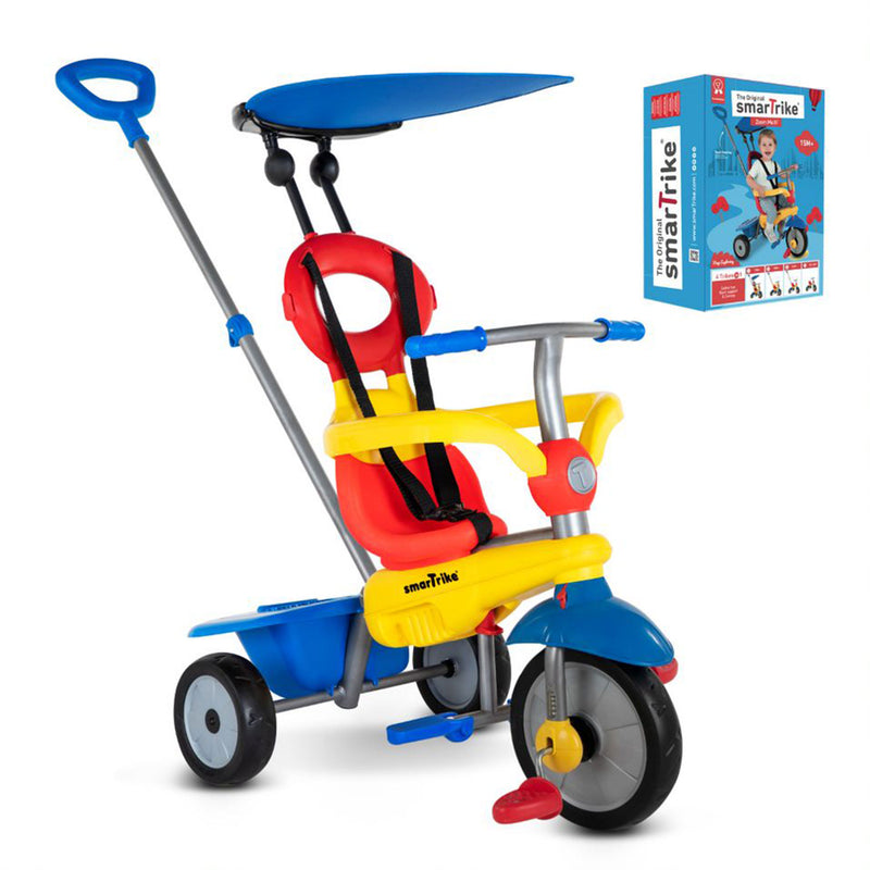 smarTrike Zoom 4 in 1 Trike Tricycle Toy for 15-36 Mos., Multicolor (Open Box)