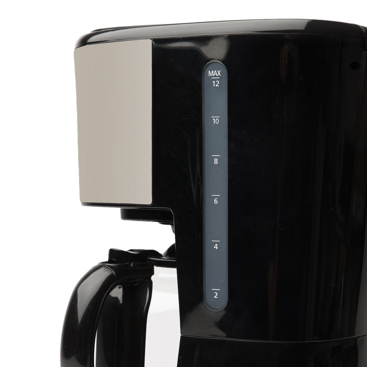 Haden Coffee Machine, 12 Cup Programmable Drip Coffee Maker, Putty/Chrome(Used)