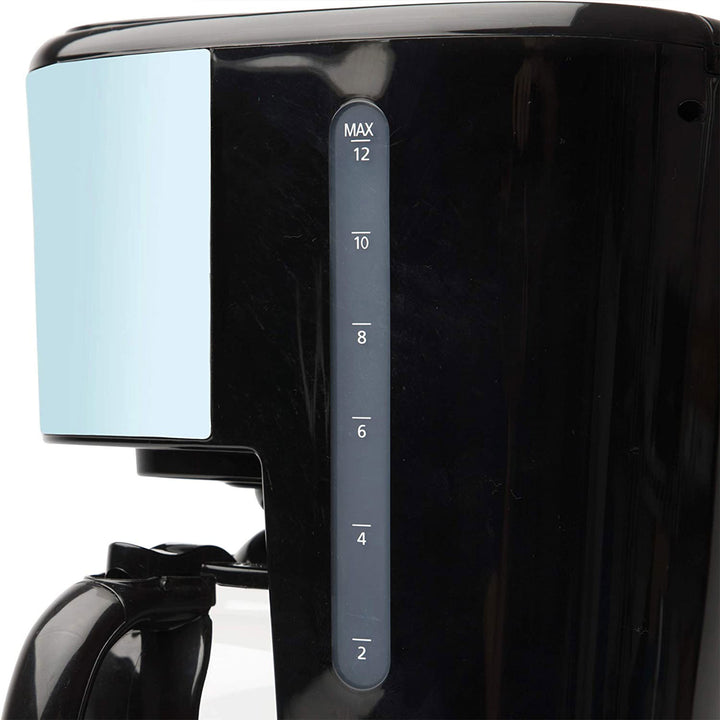 Haden Coffee Machine, 12 Cup Programmable Drip Coffee Maker, Turquoise & Chrome