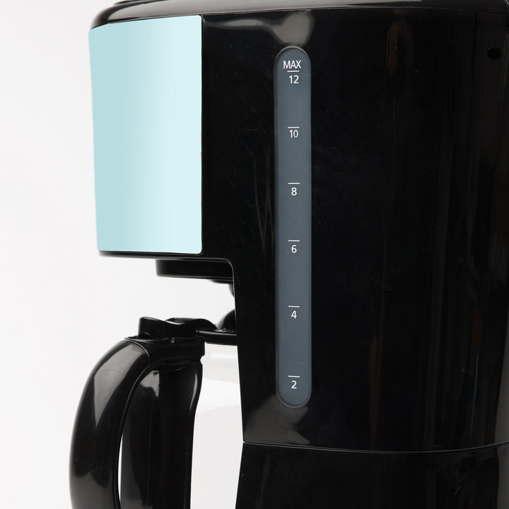 Heritage 12 Cup Programmable Vintage Retro Coffee Maker Machine, Blue (Open Box)