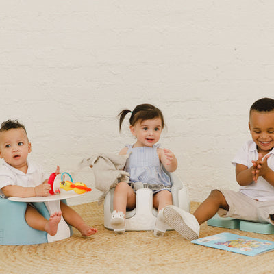 Bumbo Baby Childrens Infant Toddler Floor Seat Eating & Play Top Tray (Used)