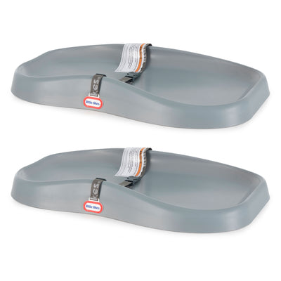 Little Tikes Deluxe 2 in 1 Baby Infant Foam Changing Pad/Play Mat, Gray (2 Pack) - VMInnovations