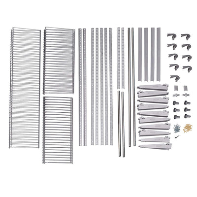 Rubbermaid Configurations 4-8 Feet Custom Closet Organizer Deluxe Kit, Titanium