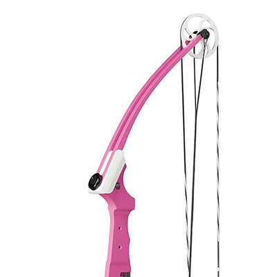 Genesis Original Lightweight Archery Compound Bow/Arrow Set, Right Handed, Pink