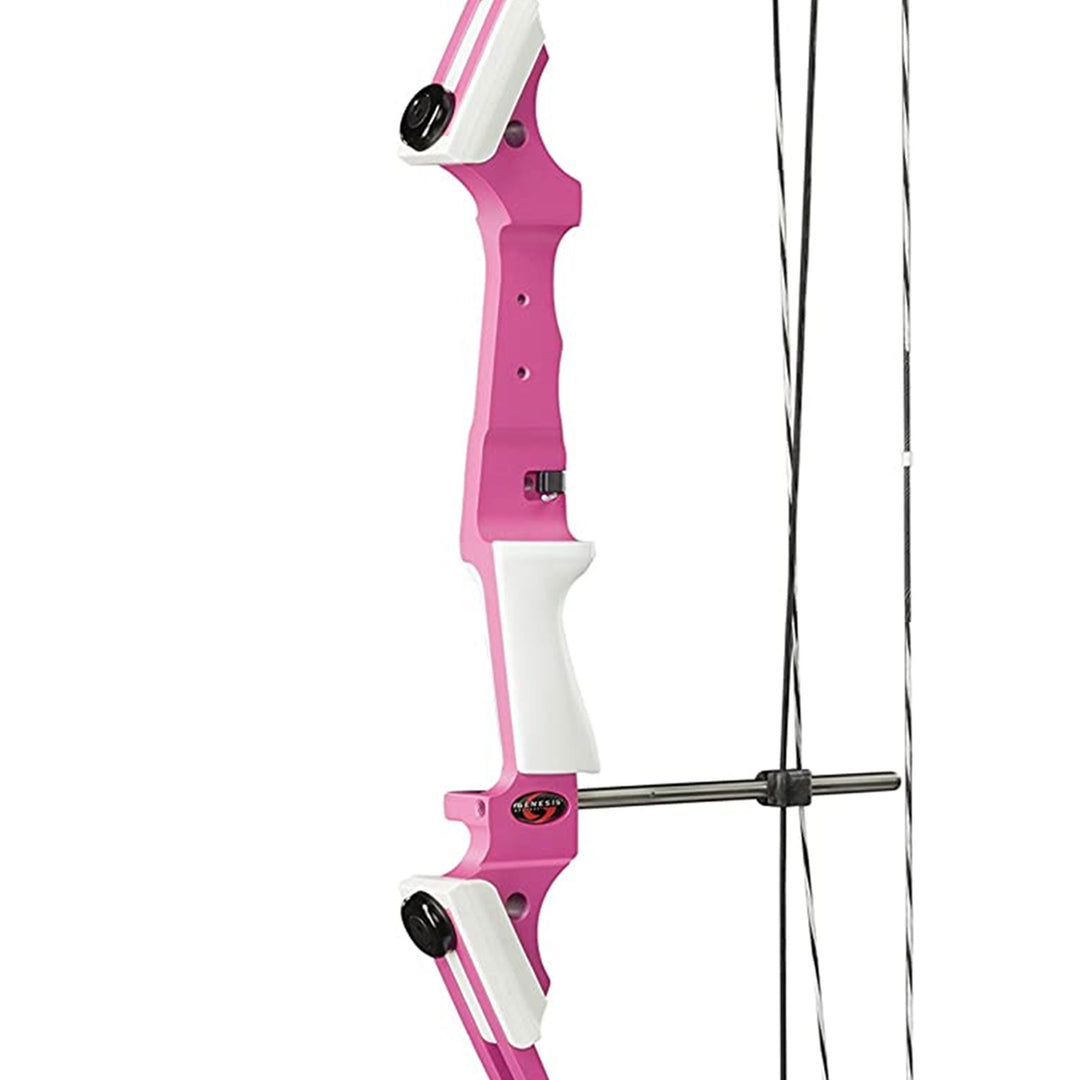 Genesis Original Archery Compound Bow and Arrow Set, Draw Hand-Right, Pink