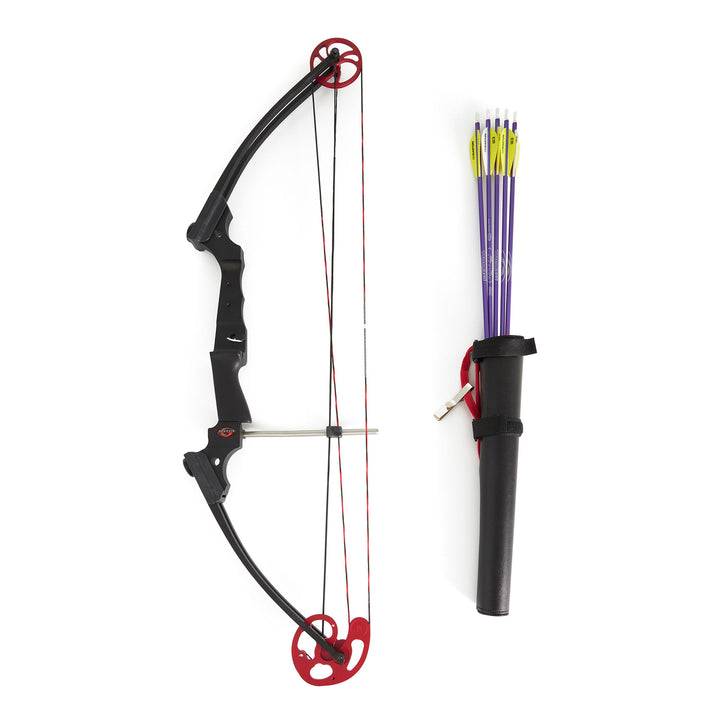 Genesis Original Archery Compound Bow and Arrow Set, Draw Hand-Right, Black