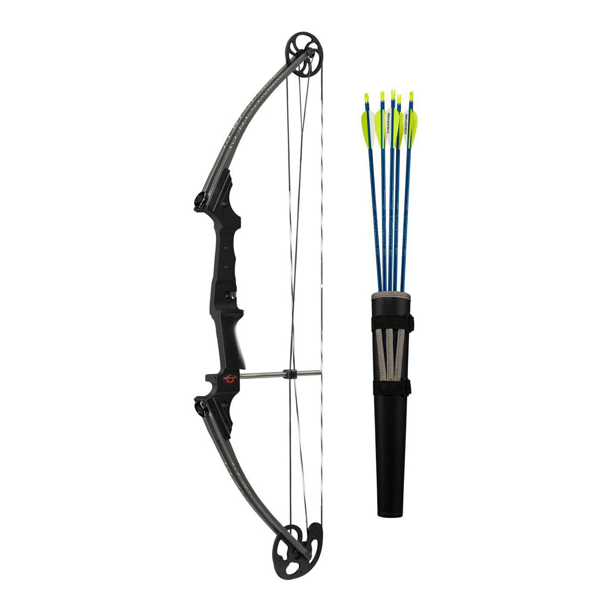Genesis Archery Compound Target Practice Bow Kit, Right Handed, Carbon (Used) - VMInnovations