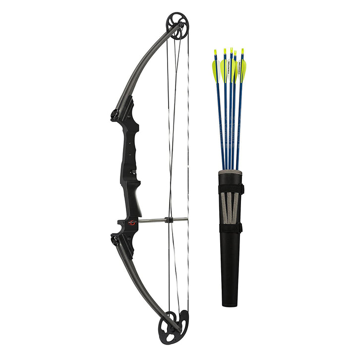 Genesis Archery Compound Target Practice Bow Kit, Left Handed, Carbon (Used)