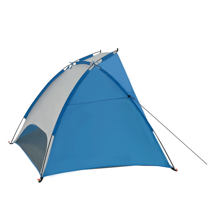 Drift Creek Canopy Beach Shelter Sun Shade Tent w/Carry Bag, Blue(Open Box)