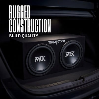MTX TNE212D 12" 1200W Car Audio Dual Loaded Subwoofer Box Enclosure (For Parts)