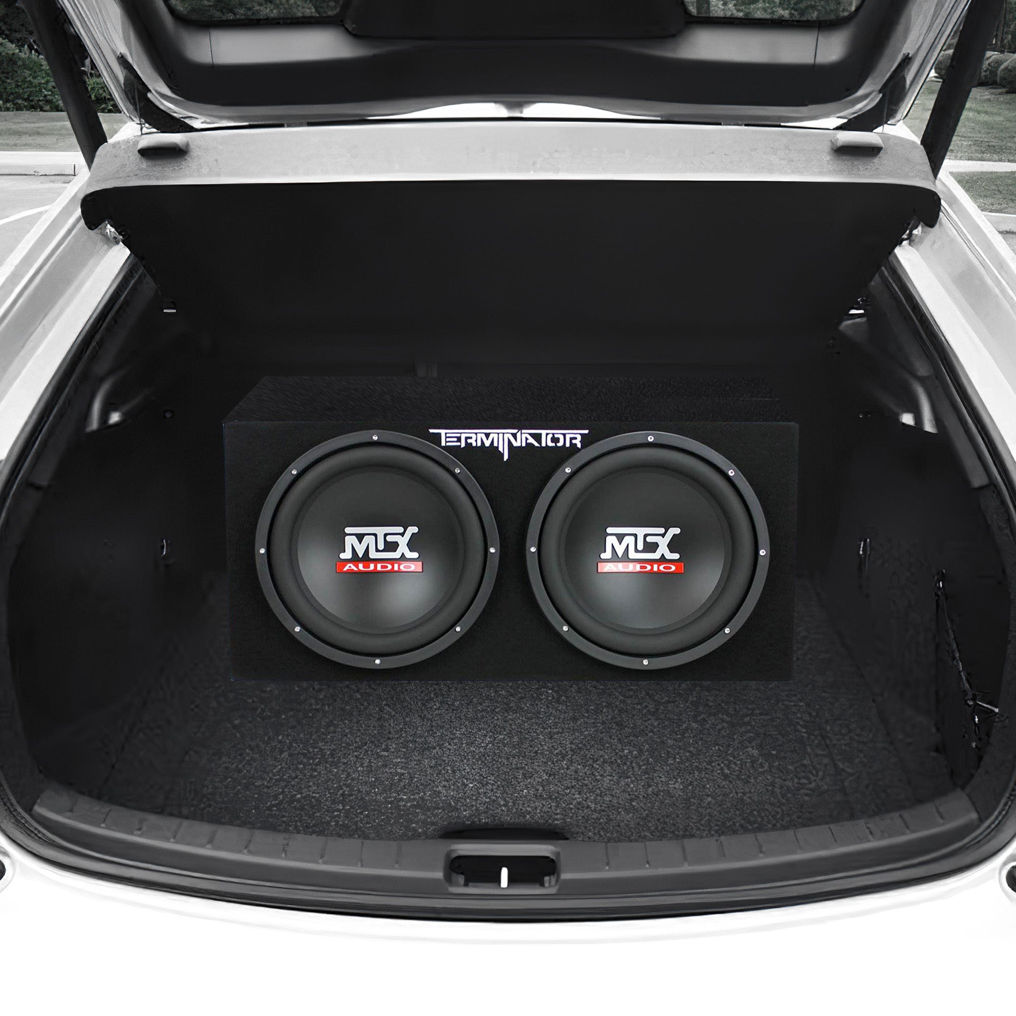 MTX TNE212D 12" 1200W Car Audio Dual Loaded Subwoofer Box Enclosure (For Parts) - VMInnovations