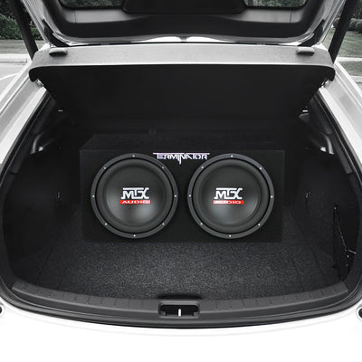 MTX TNE212D 12" 1200W Car Audio Dual Loaded Subwoofer Box Enclosure (For Parts) - VMInnovations