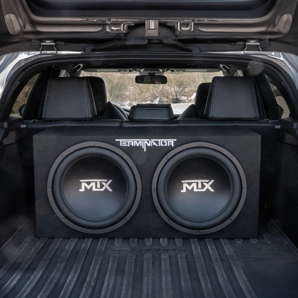 MTX TNE212D 12-Inch 1200-Watt Car Audio Dual Loaded Subwoofer Box Enclosure (Refurbished)