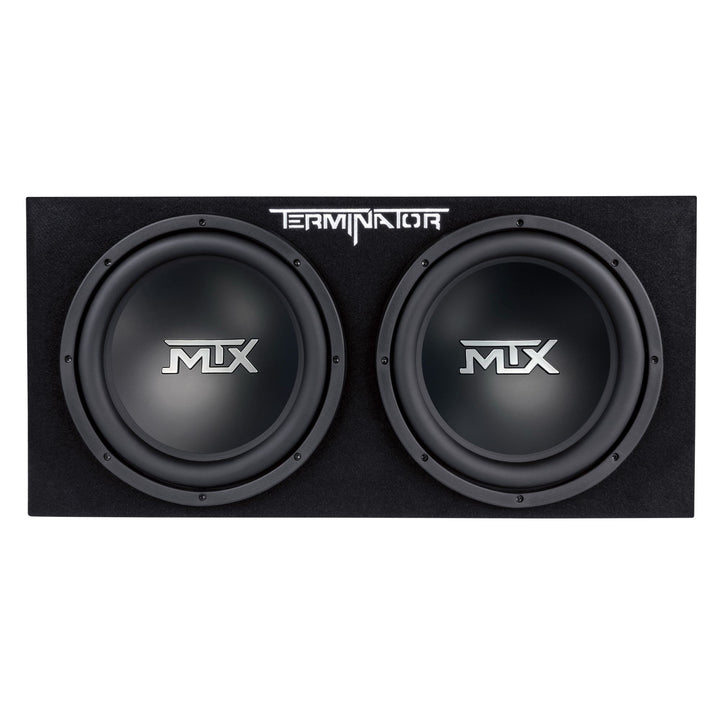 MTX TNE212D 12-Inch 1200-Watt Car Audio Dual Loaded Subwoofer Box Enclosure + Autotek 1200 Watt 1 Channel Car Audio Amplifier, Street Machine SM-1200.1, Black + NEW PYLE PLAM40 20ft 4 Ga 1600W Car Amplifier Amp Kit