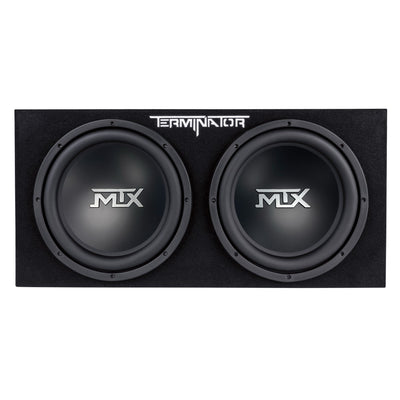 MTX TNE212D 12-Inch 1200-Watt Car Audio Dual Loaded Subwoofer Box Enclosure (Refurbished)