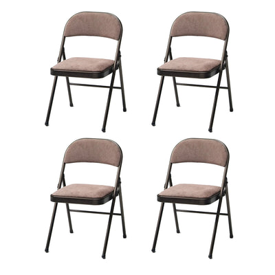 MECO 4-Pack of Deluxe Corrin Fabric Padded Folding Chairs with 16 x 16 Inch Seat