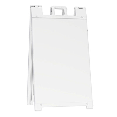 Plasticade Signicade Portable Folding Sidewalk Double Sided Sign Stand, (2 Pack)