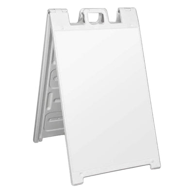 Plasticade Signicade Portable Folding Sidewalk Double Sided Sign Stand, (2 Pack)