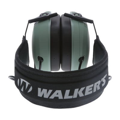 Walker's Razor Slim Shooter Sage Electronic Hearing Protection Earmuff w/ Case